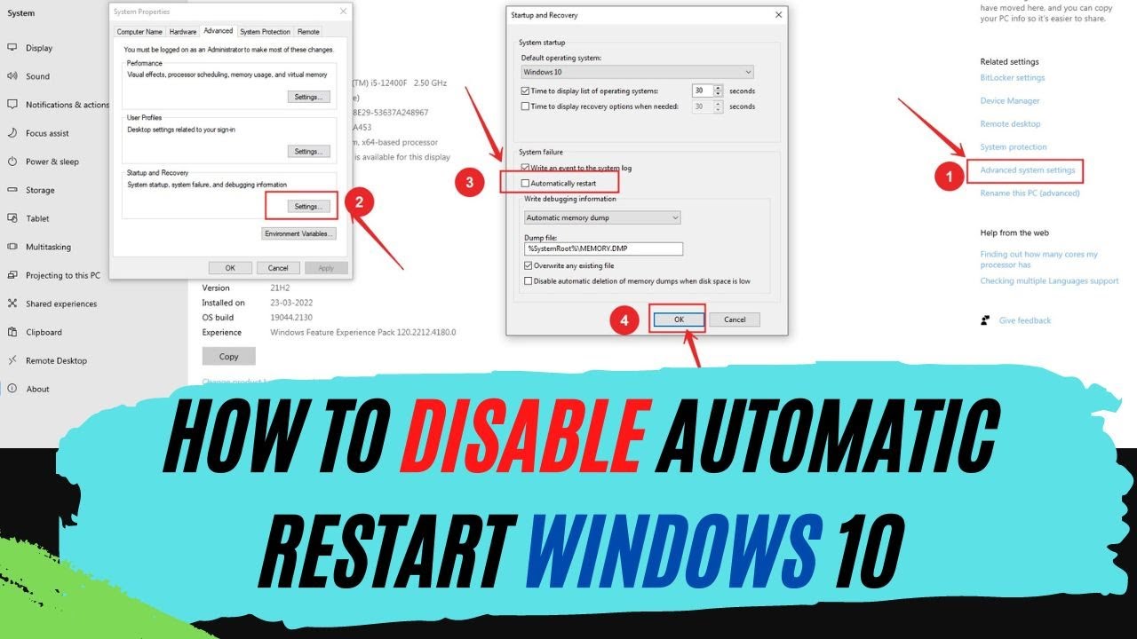 Cara menonaktifkan restart otomatis windows 10