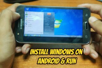 Cara instal windows 7 dengan android