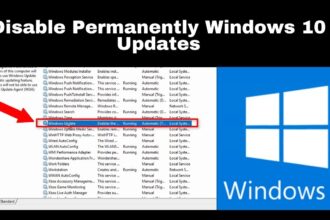 Cara mematikan security update windows 10