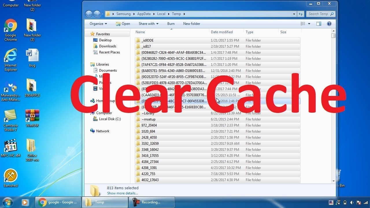 Cara membersihkan cache di laptop windows 7