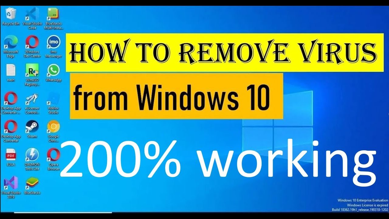 Cara menghilangkan virus di laptop windows 10