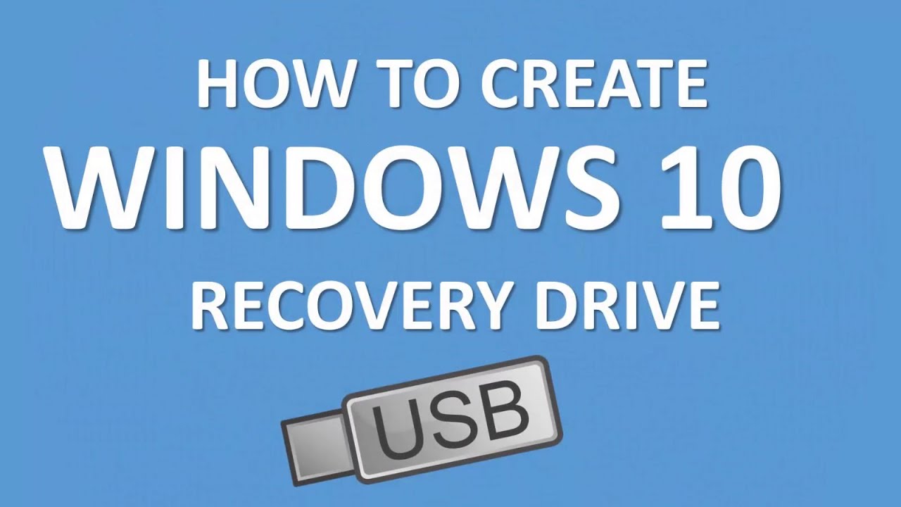 Recovery disk windows create