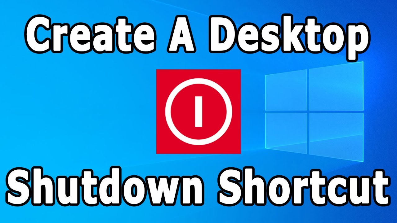 Cara membuat shortcut shutdown di windows 10