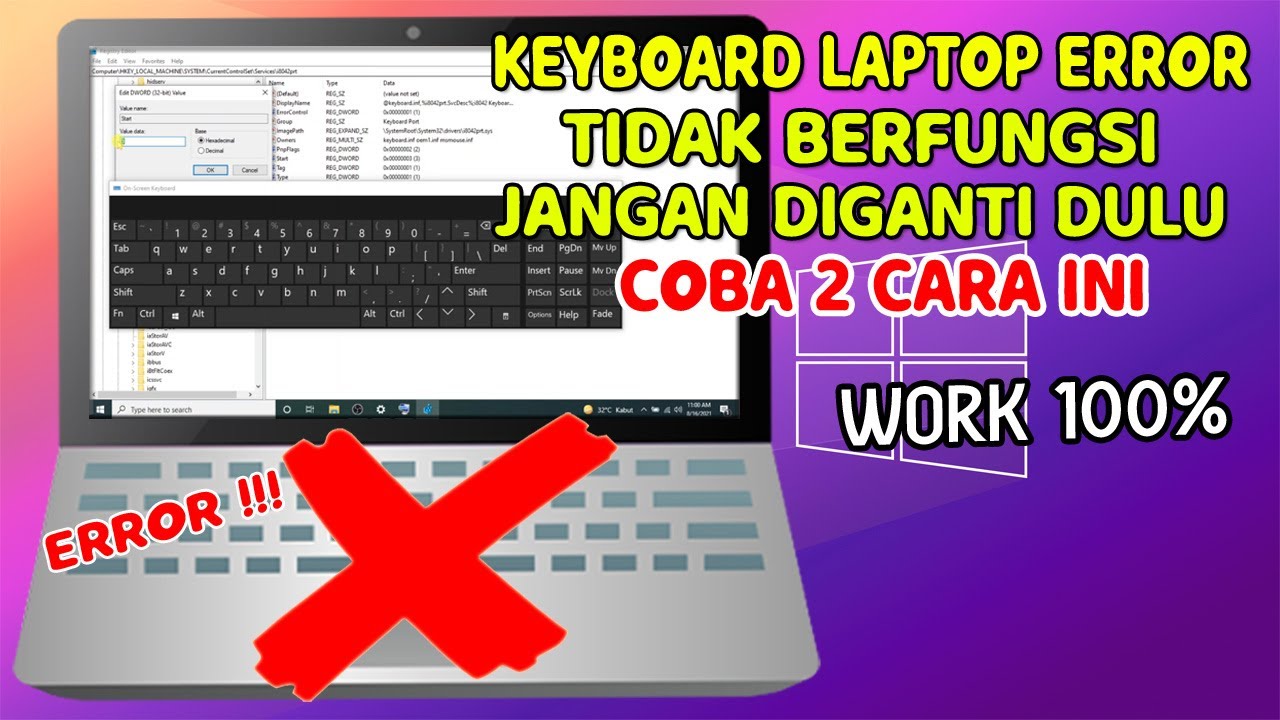 Cara memperbaiki keyboard laptop windows 8