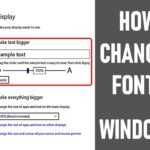 Size font windows change system pureinfotech update