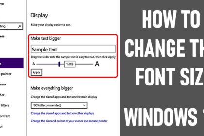 Size font windows change system pureinfotech update