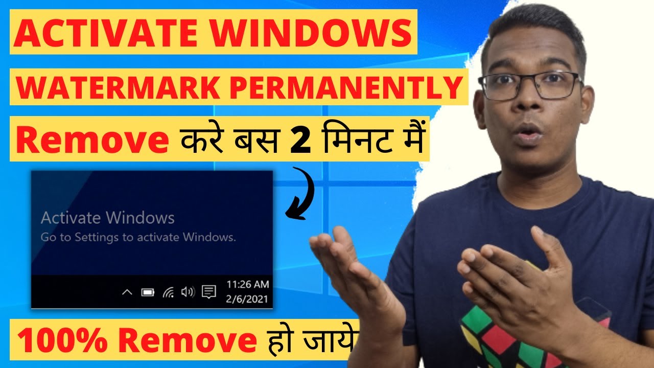 Cara menghilangkan activate windows 10 secara permanen