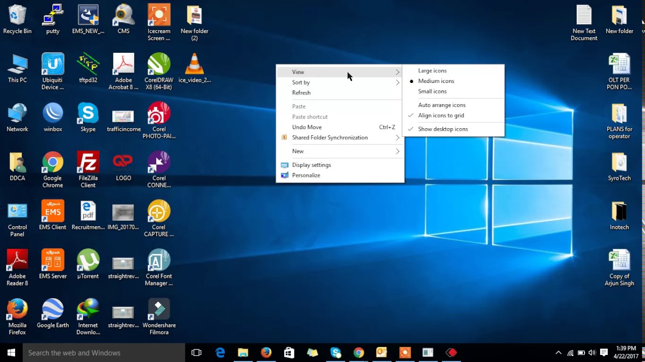 Cara memperkecil ukuran icon desktop windows 7