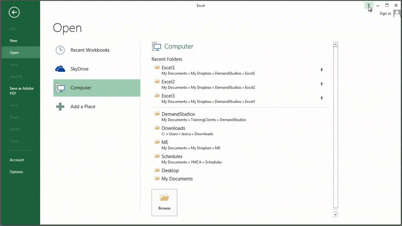 Cara mengaktifkan excel windows 10