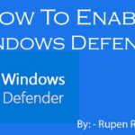 Cara mengaktifkan windows defender yang tidak aktif