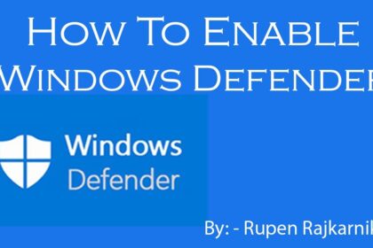 Cara mengaktifkan windows defender yang tidak aktif