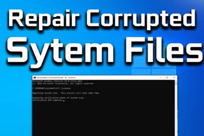 Cara mengatasi file windows corrupt