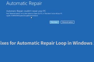 Repair automatic windows fix loop