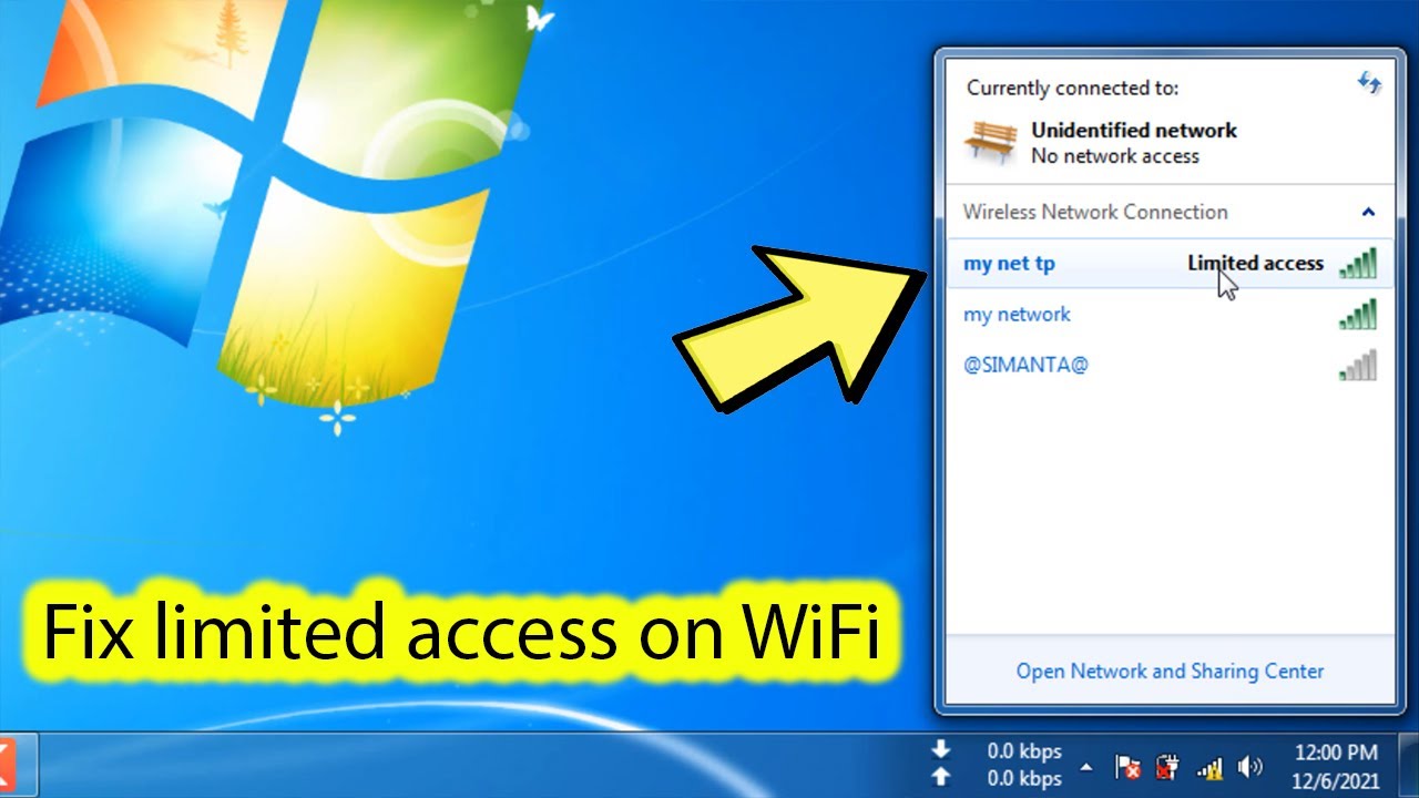 Cara mengatasi wifi limited pada windows 10