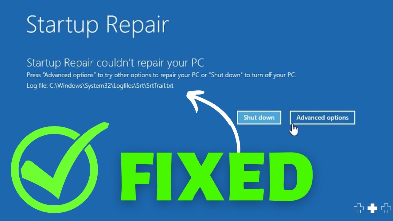 Windows repair startup cannot automatically computer