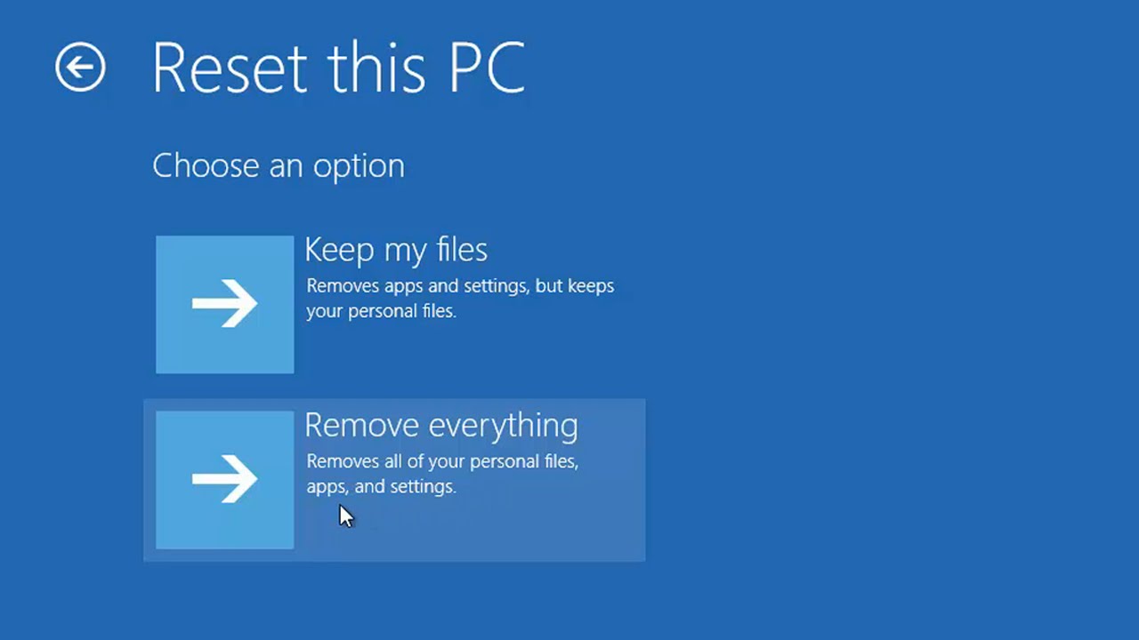 Cara mengembalikan pc ke pengaturan awal windows 10