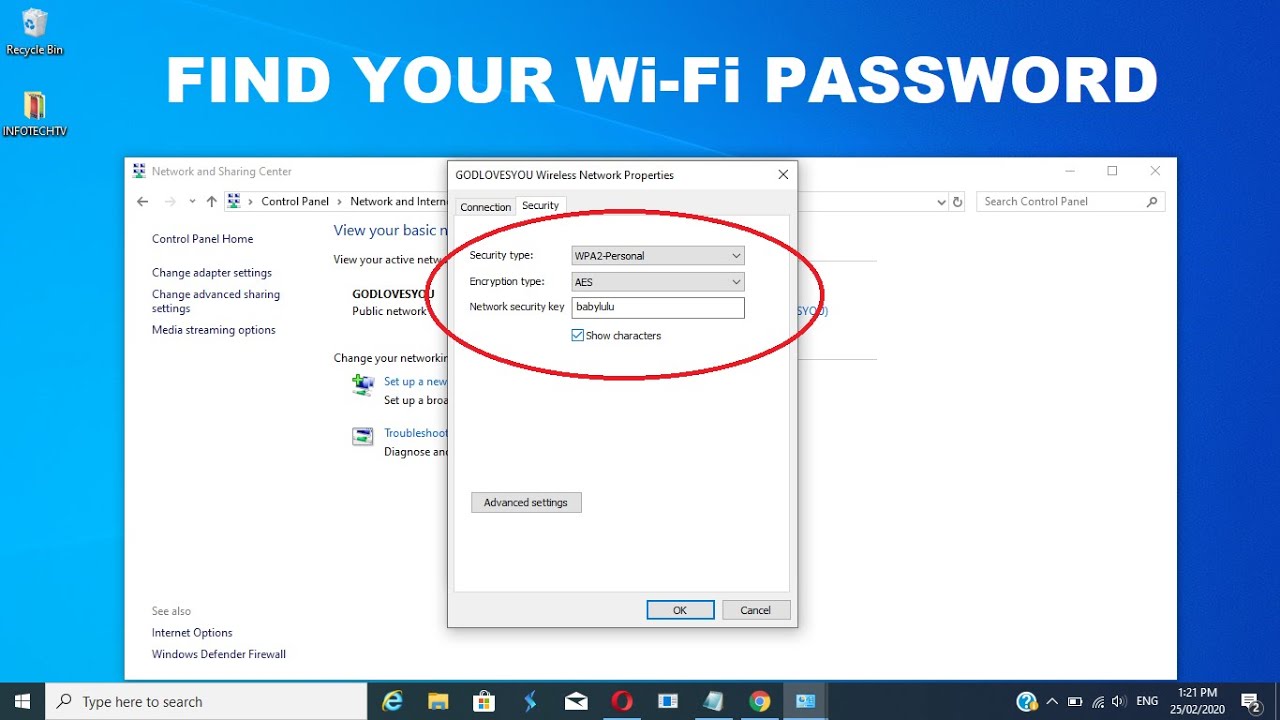 Cara mengetahui password wifi di pc windows 10