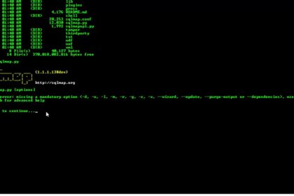 Cara menggunakan sqlmap di windows