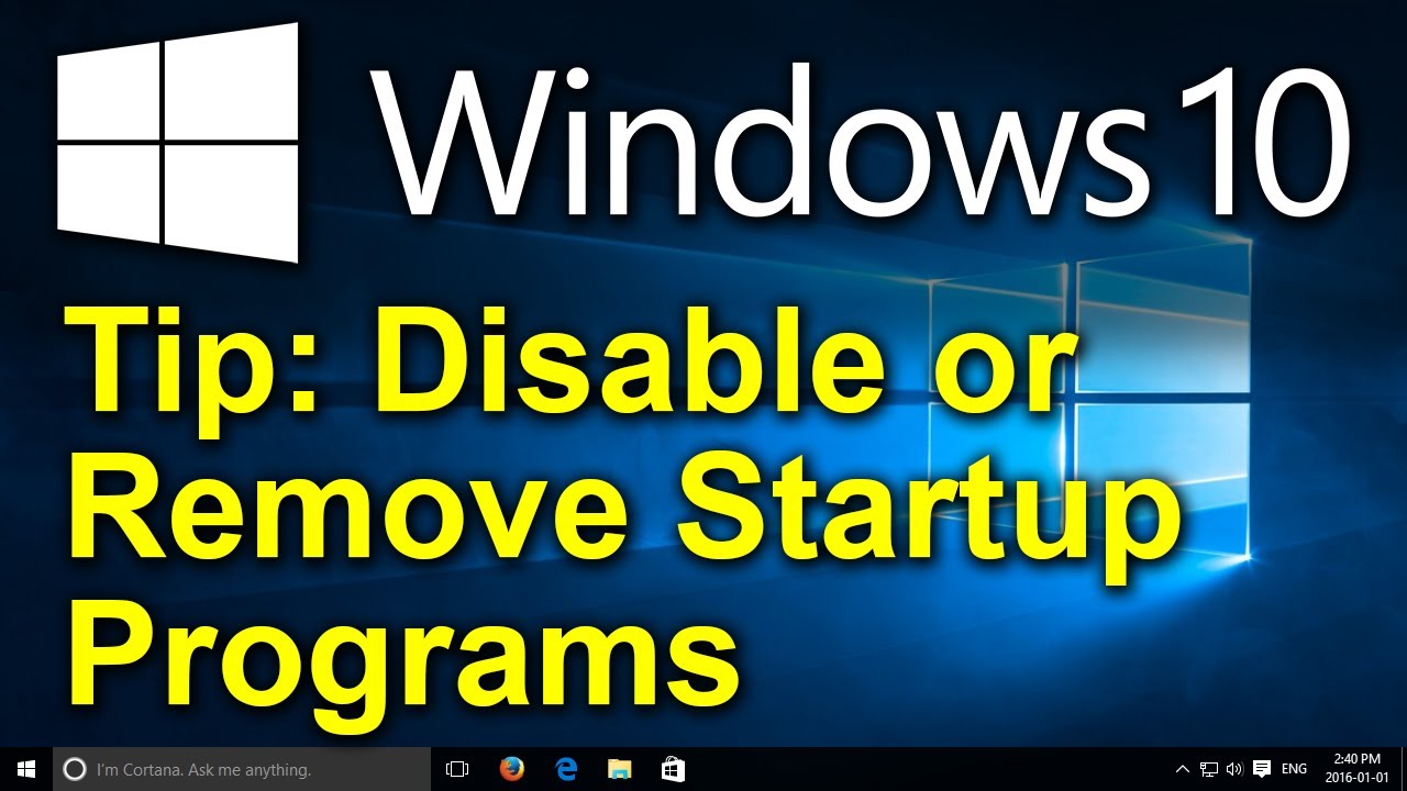 Cara menghapus startup windows 7