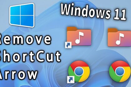 Cara menghilangkan panah shortcut windows 7