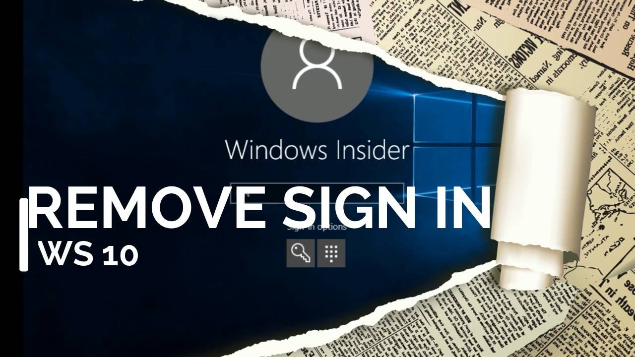 Cara menghilangkan sign in windows 10