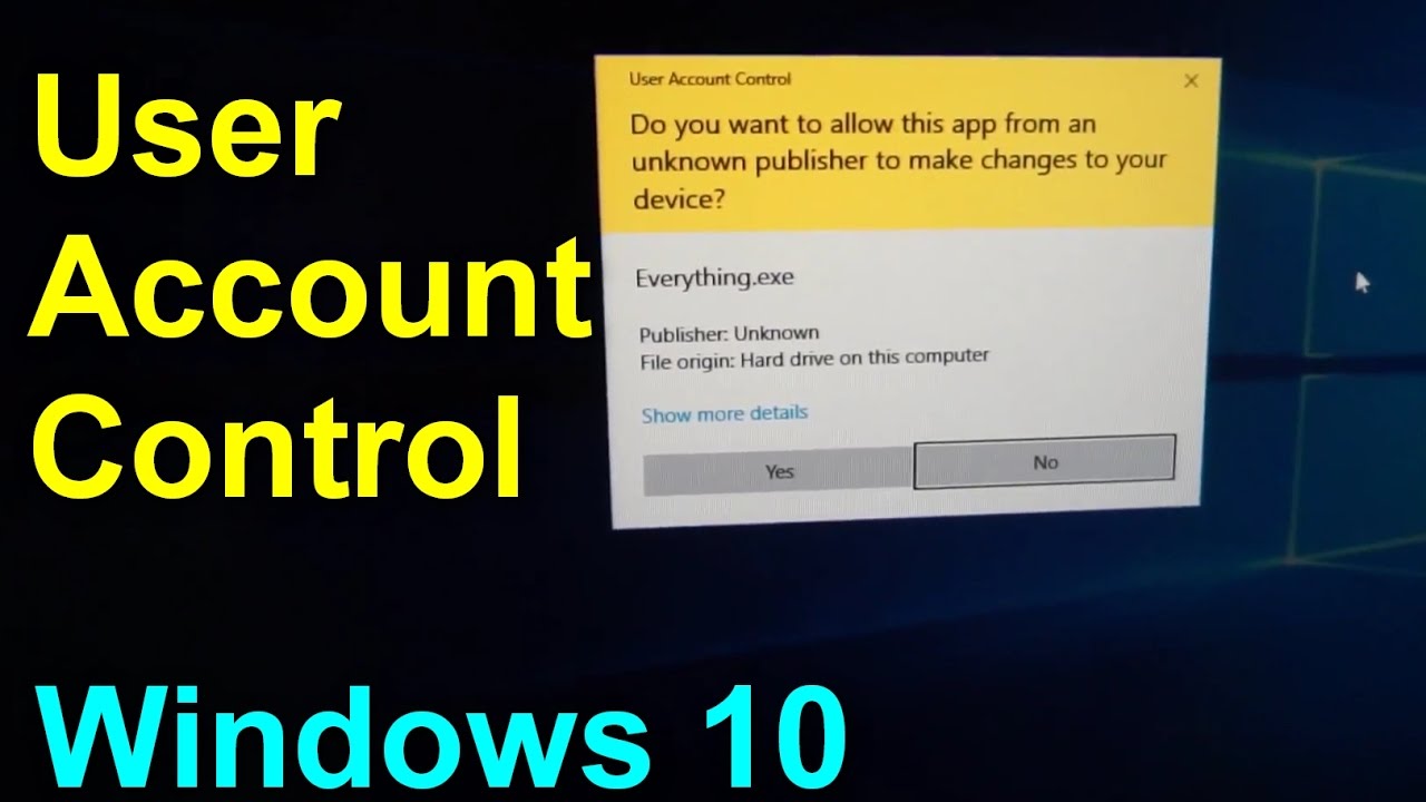 Cara menghilangkan user account control windows 7