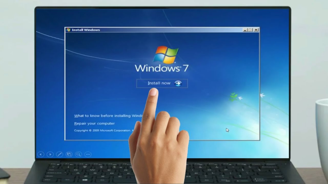 Cara menginstall windows 7 di laptop