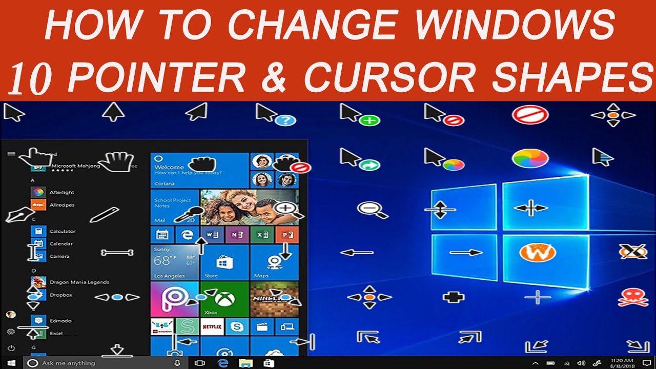 Cursor custom mouse get windows pointer change 2021 working