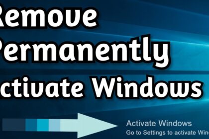 Cara hilangkan activate windows