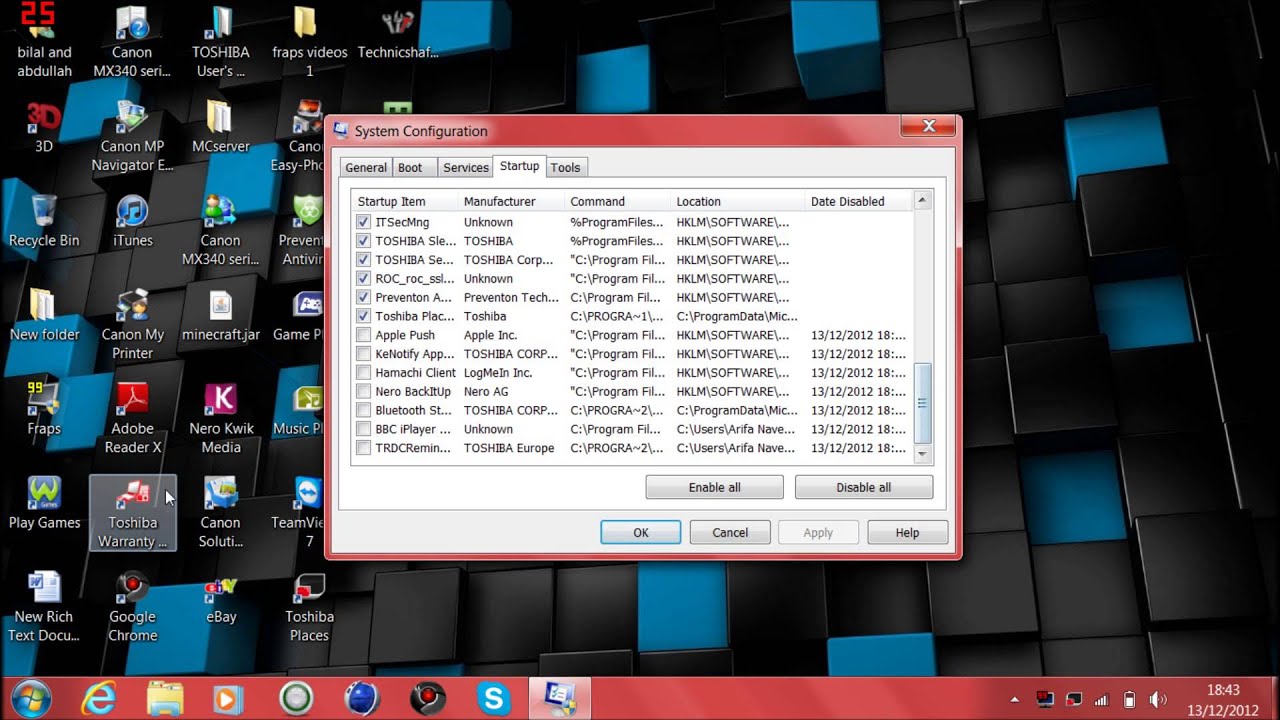 Cara setting windows 7 agar tidak lemot