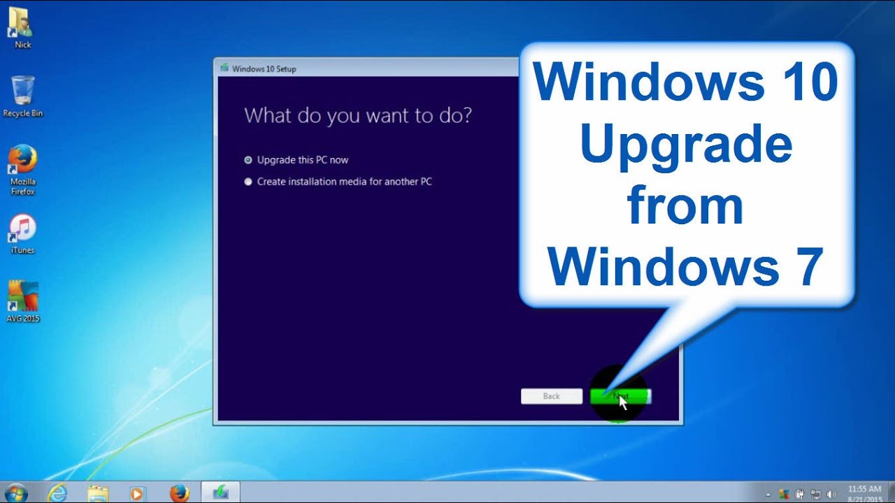 Cara ubah windows 7 ke 10