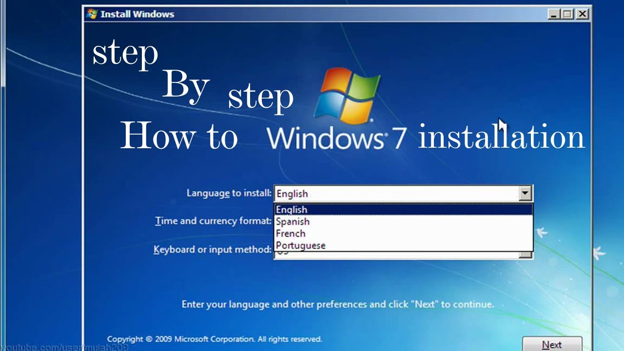 Cara instalasi windows 7