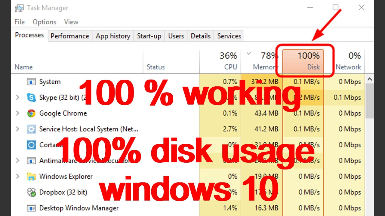 Cara agar disk tidak 100 di windows 10