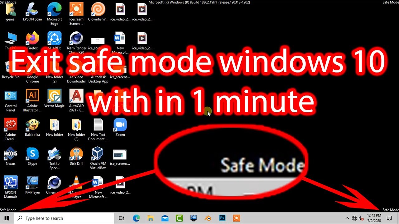 Cara keluar dari safe mode windows 10