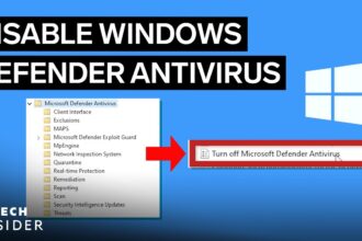 Defender disable antivirus