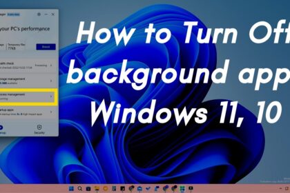 Cara mematikan background apps windows 10