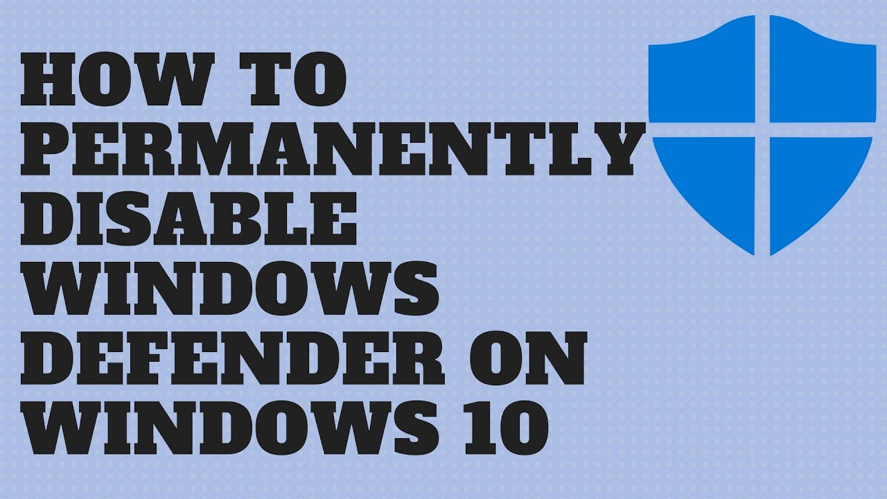 Cara mematikan windows defender windows 10 permanent