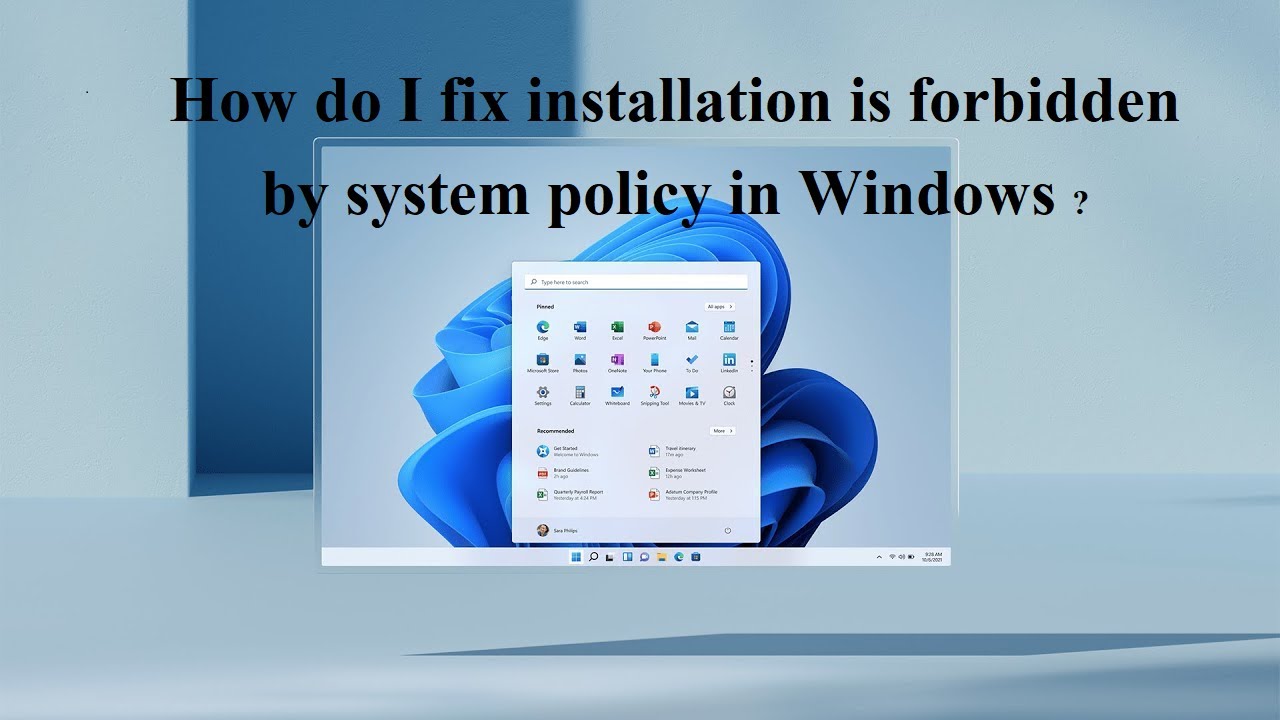 Installation block software