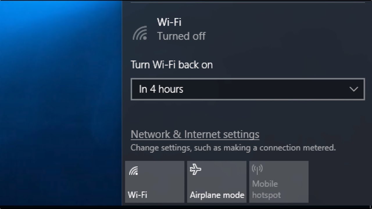 Cara memunculkan wifi di laptop windows 10