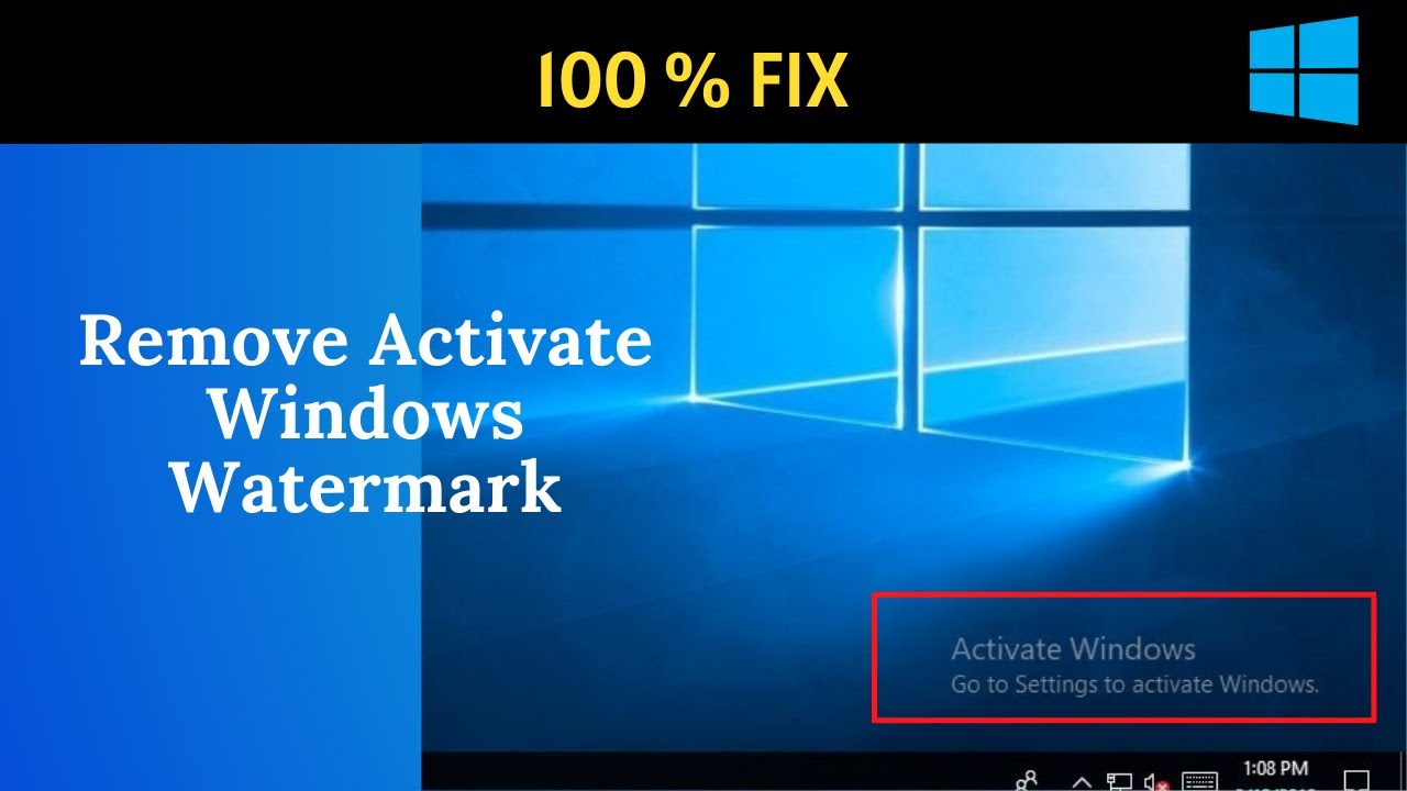 Remove activate watermark