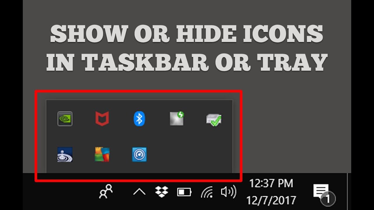 Cara menampilkan icon di taskbar windows 10