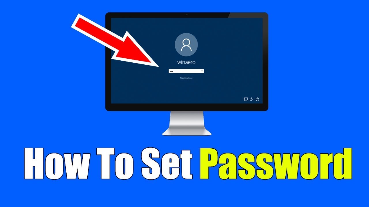 Password laptop create windows