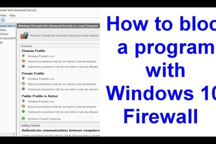 Cara blok aplikasi dengan windows firewall