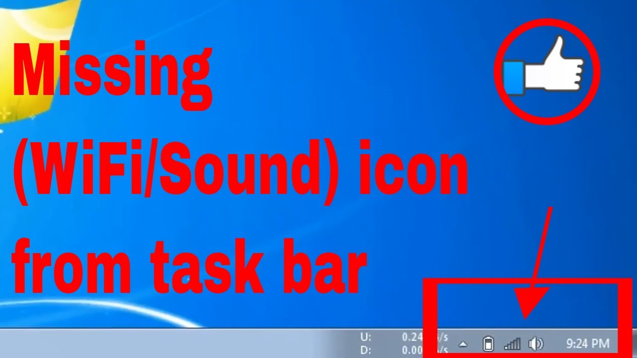 Cara memunculkan icon wifi di taskbar windows 7