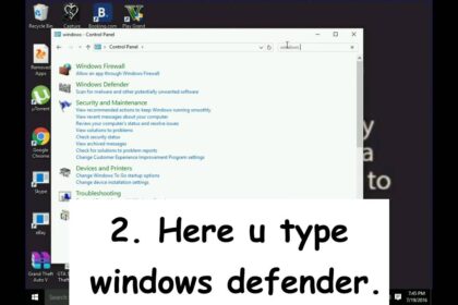 Antivirus windows disable