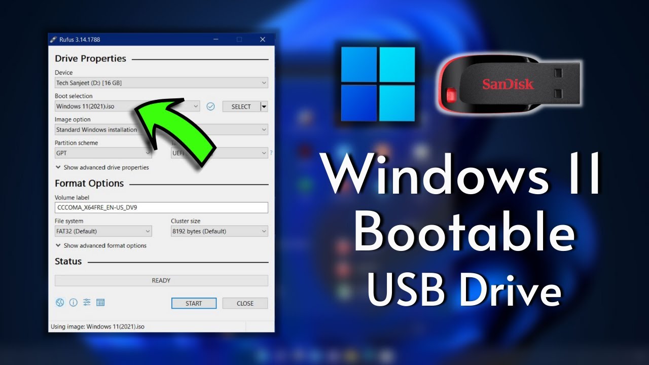 Cara membuat bootable flashdisk windows 7 dengan rufus