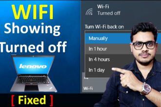 Lenovo wifi laptop turn