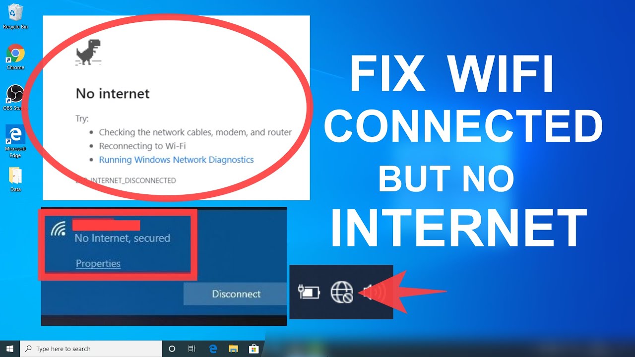 Cara mengatasi no internet access pada windows 10