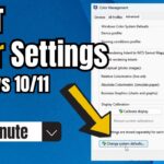 Settings restore