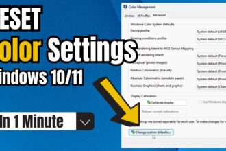 Settings restore